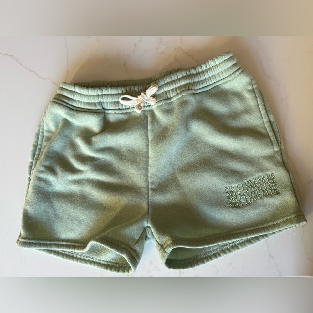 Brooklyn Cloth Light Green Shorts with White Drawstring